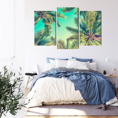 Ljuddämpande tavla - Bottom view of the palm trees