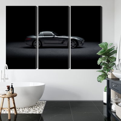 Ljuddämpande tavla - Sports car on a dark