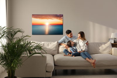 Ljuddämpande tavla - Bird's eye view of the sea