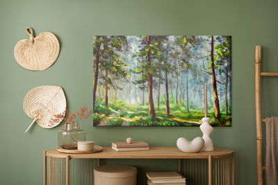 Ljuddämpande tavla - The forest landscape as if