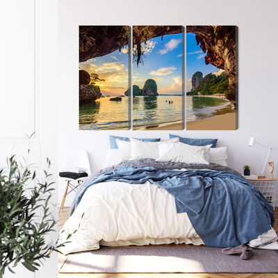Ljuddämpande tavla - Sunset on a beach in thailand