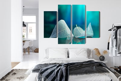 Ljuddämpande tavla - Delicate leaves close up