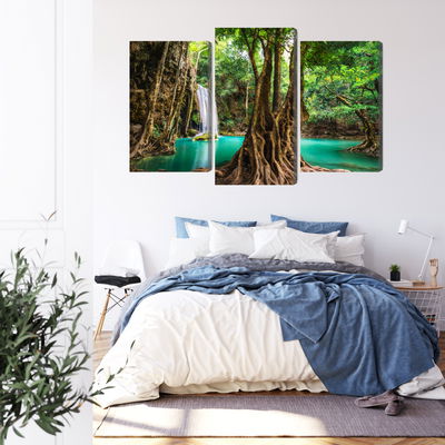 Ljuddämpande tavla - Erawan waterfalls