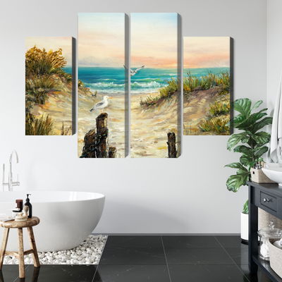 Ljuddämpande tavla - Painted sand dunes