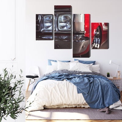 Ljuddämpande tavla - Headlight on an old car