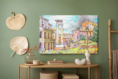 Ljuddämpande tavla - Colors of Rome