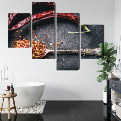 Ljuddämpande tavla - Dried chili peppers