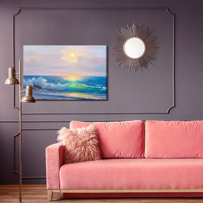 Ljuddämpande tavla - Sunny morning at the seaside