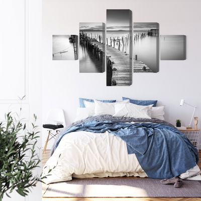 Ljuddämpande tavla - A dilapidated pier