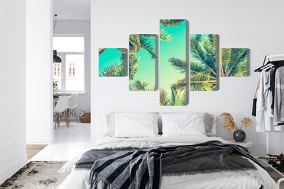 Ljuddämpande tavla - Bottom view of the palm trees