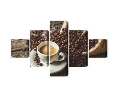 Ljuddämpande tavla - A cup of hot coffee