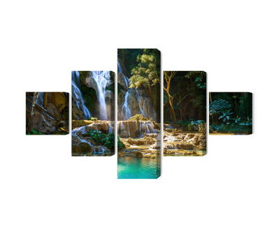 Ljuddämpande tavla - Kuang si waterfall