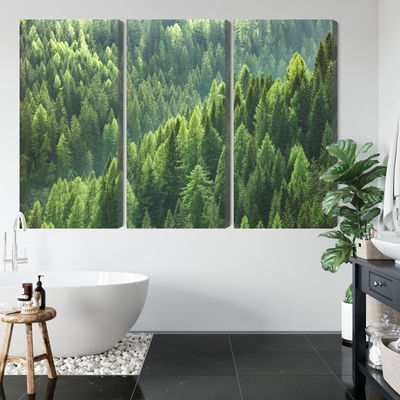 Ljuddämpande tavla - The green of the forest