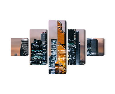 Ljuddämpande tavla - Panorama of moscow city