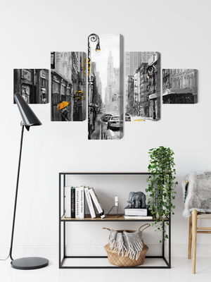 Ljuddämpande tavla - American city street view