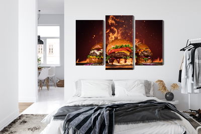 Ljuddämpande tavla - Tasty burgers