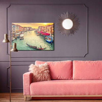 Ljuddämpande tavla - Boats in venice