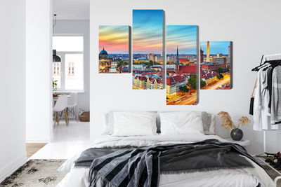 Ljuddämpande tavla - Colorful sky and berlin