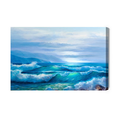 Ljuddämpande tavla - Rough sea waves