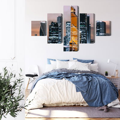 Ljuddämpande tavla - Panorama of moscow city