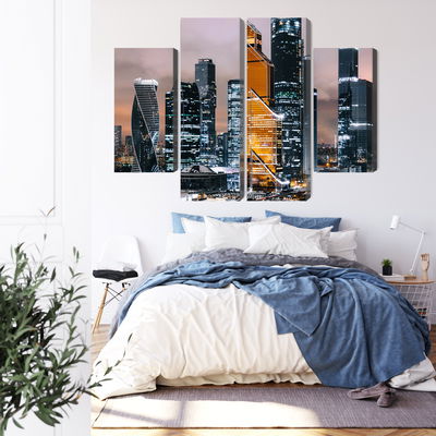 Ljuddämpande tavla - Panorama of moscow city