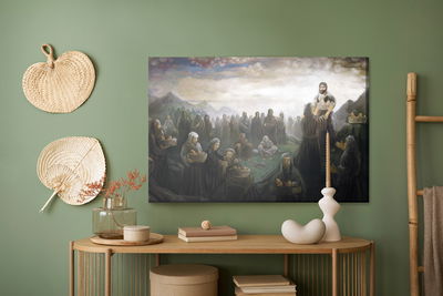 Ljuddämpande tavla - Jesus feeding thousands