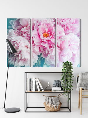 Ljuddämpande tavla - 3d peony bouquet