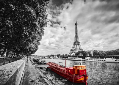 Ljuddämpande tavla - River seine in Paris