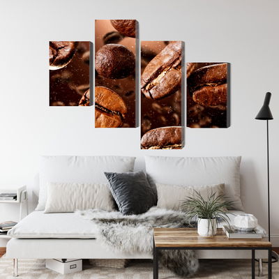 Ljuddämpande tavla - Brown coffee beans