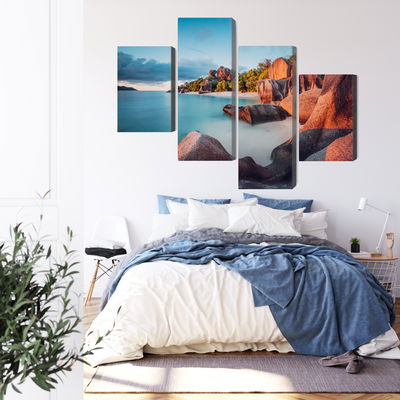 Ljuddämpande tavla - Beach in seychelles