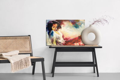 Ljuddämpande tavla - Oil painting of a beautiful