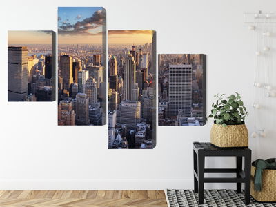 Ljuddämpande tavla - 3d panorama of New York city