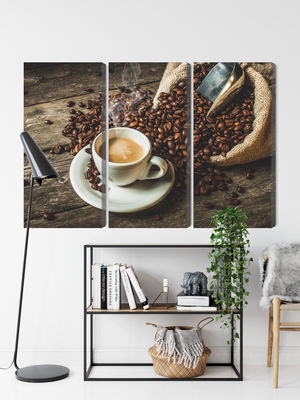 Ljuddämpande tavla - A cup of hot coffee