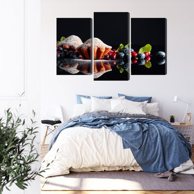 Ljuddämpande tavla - Muffins with fruits