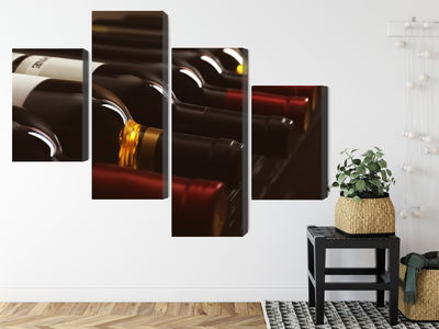 Ljuddämpande tavla - Delicious wine bottles
