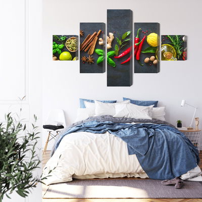 Ljuddämpande tavla - Fresh aromatic spices