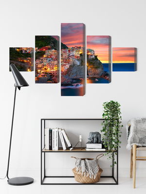 Ljuddämpande tavla - Manarola city in Italy