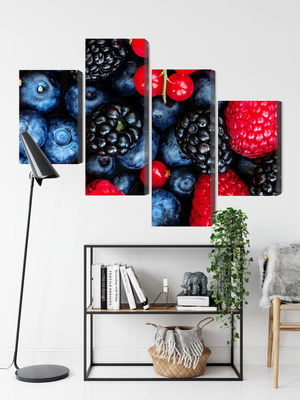 Ljuddämpande tavla - Forest fruits on a macro