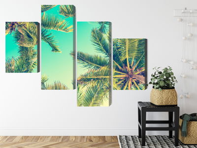 Ljuddämpande tavla - Bottom view of the palm trees