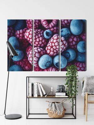 Ljuddämpande tavla - Frozen blueberries