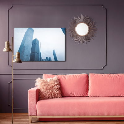 Ljuddämpande tavla - Modern skyscrapers, hong kong