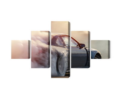 Ljuddämpande tavla - Sports car in a cloud