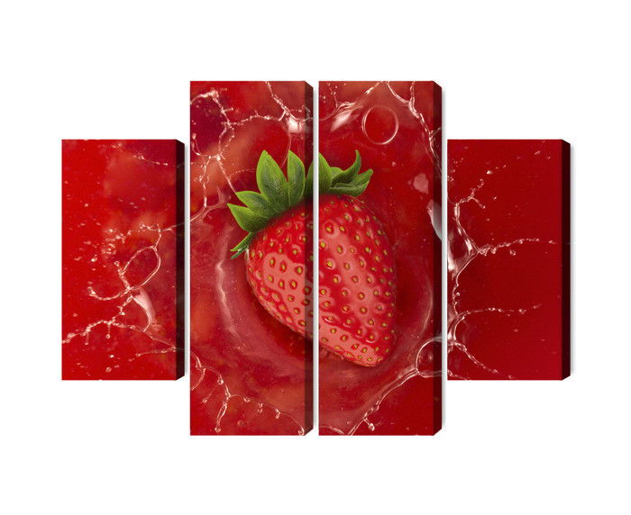 Ljuddämpande tavla - Juicy strawberry