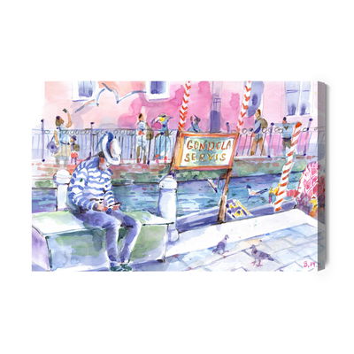 Ljuddämpande tavla - Painted venice