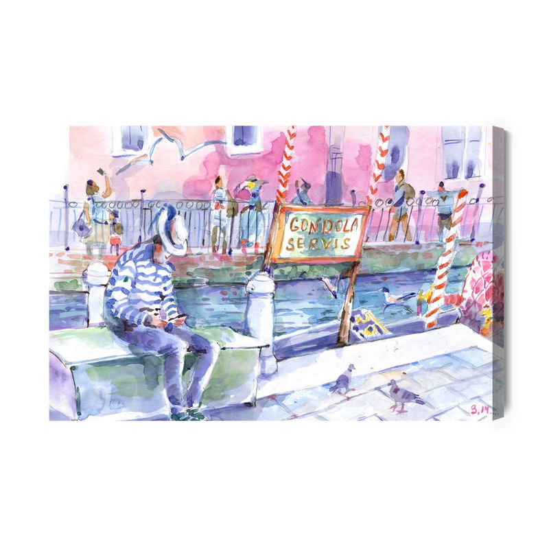 Ljuddämpande tavla - Painted venice