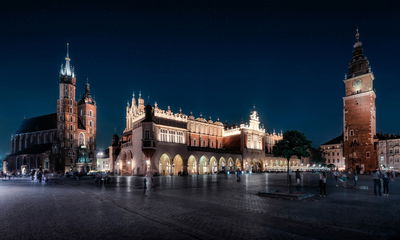 Ljuddämpande tavla - Kraków's cloth hall and st.