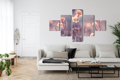 Ljuddämpande tavla - Spring 3d flowers