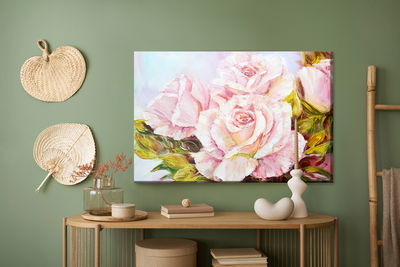 Ljuddämpande tavla - Roses as painted