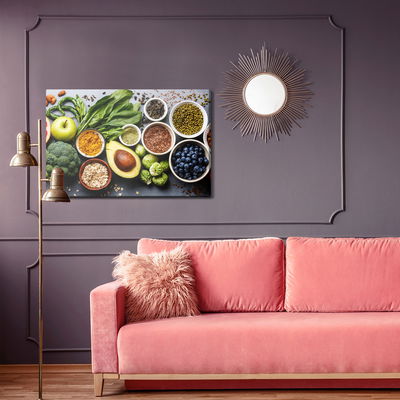 Ljuddämpande tavla - Vegetables with fruit