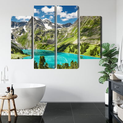 Ljuddämpande tavla - Crystalline lake